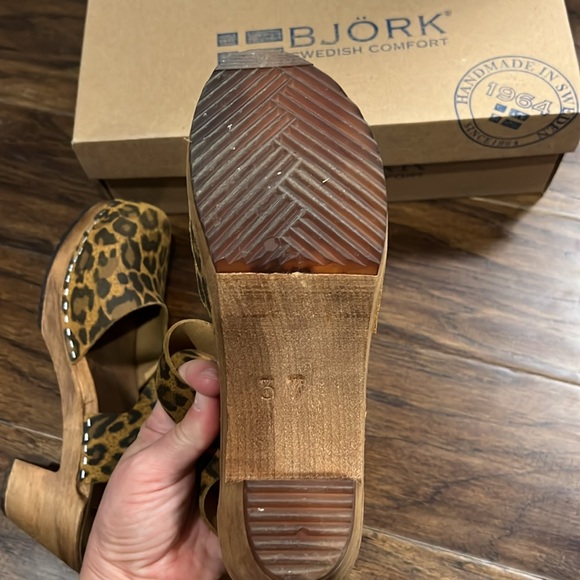 Bjork leopard clogs 37 - Picture 5 of 7